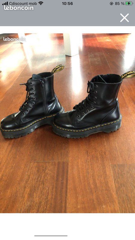 Dr Martens Bottines Cdiscount Boots Plateforme Jadon Cuir Dr