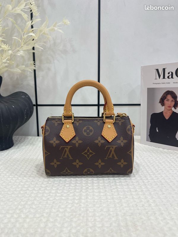 Sacs Louis&Vuitton Nano Speedy - Iconique petit sac cylindre (image 5)