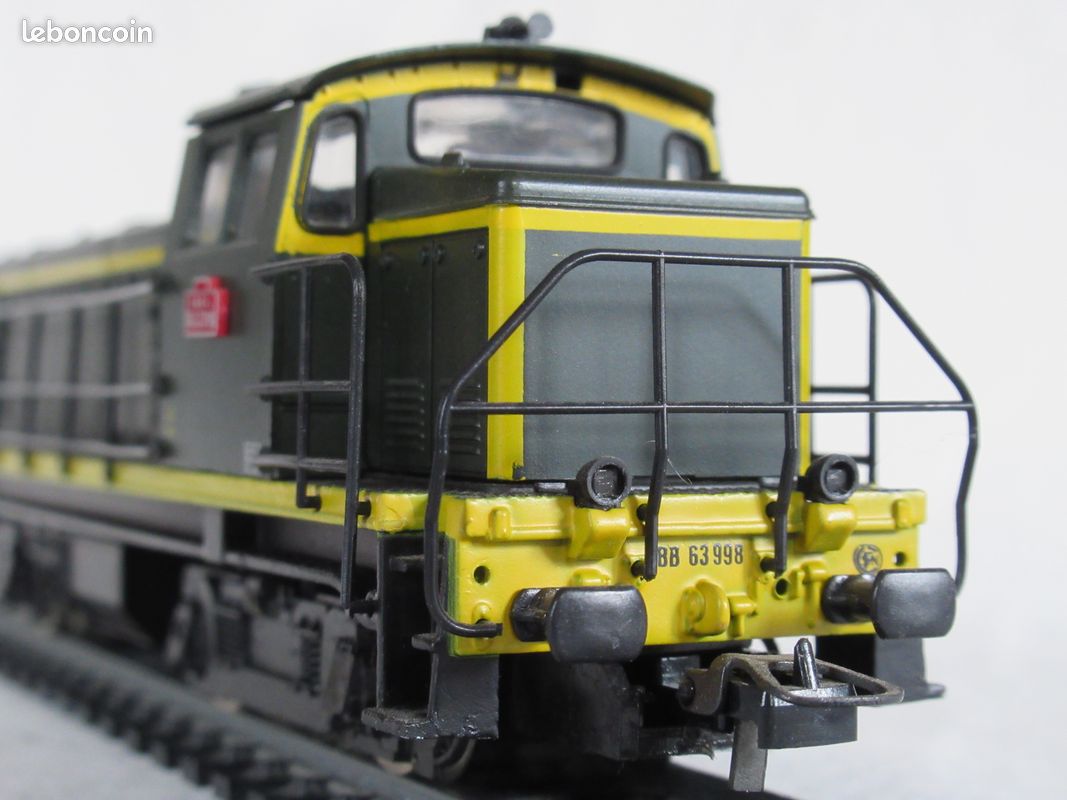 Locomotive Diesel Gégé BB 63001 – Verte – Échelle Ho – SNCF – Analogique – Occasion