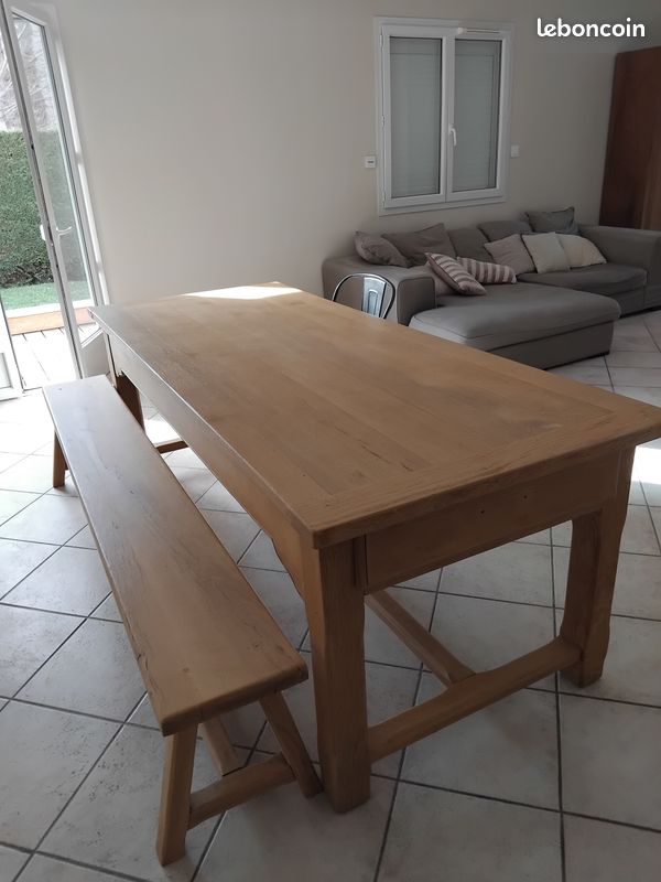 Vend table de ferme (image 1)