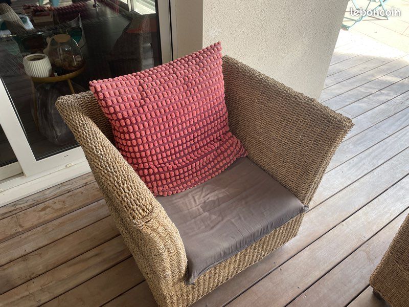 Salon de jardin + coussins (image 3)