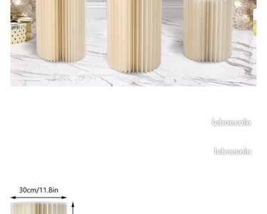 Lot De 5 Supports De Fleurs Pliables En Carton - Hauteurs Variables (20 à 100 Cm), Plaque PVC Incluse Lot De 5 Supports De Fleurs Pliables En Carton - Hauteurs Variables (20 à 100 Cm), Plaque PVC Incluse