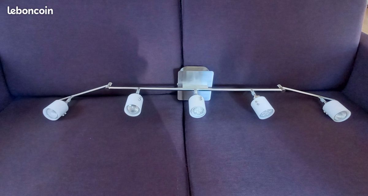 Luminaire rampe articulé 5 spots (image 3)
