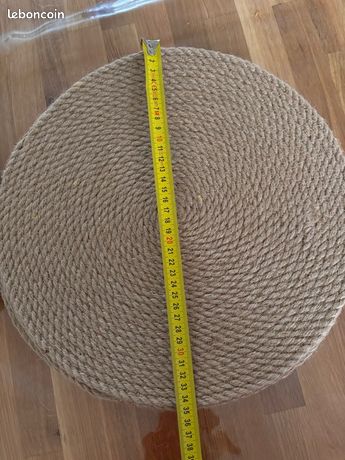 Lot De 4 Sets De Table Ronds En Coton Tissé De 33 Cm - Lavables - Pour L