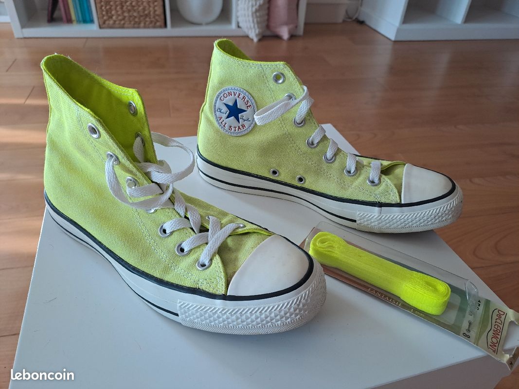 Neon Converse Fluo Converse All Star Neon Green Fluorescent Low