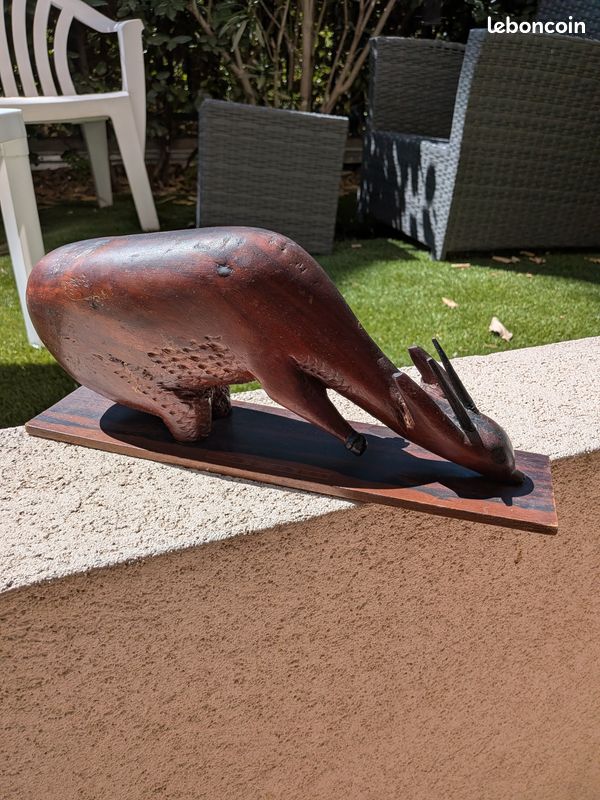 Sculpture africaine, bois massif (image 1)