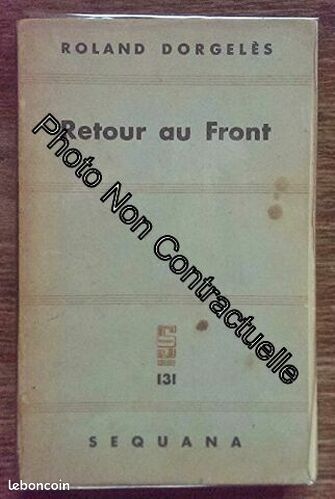 [Livre] Retour au front in-8° br. 315 pp. - Très bon état (image 1)