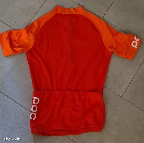 POC ESSENTIAL ROAD LOGO - Maillot de ciclismo - zink orange/granite