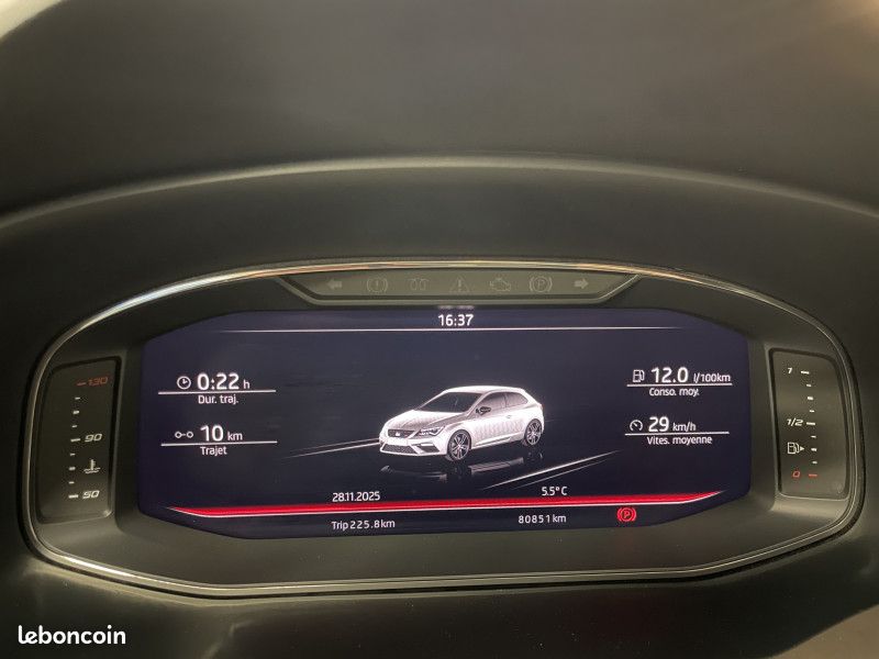 Seat LEON Cupra SC 2.0 TSI 300cv / BeatsAudio / LED / Carplay / Carnet Complet (image 17)