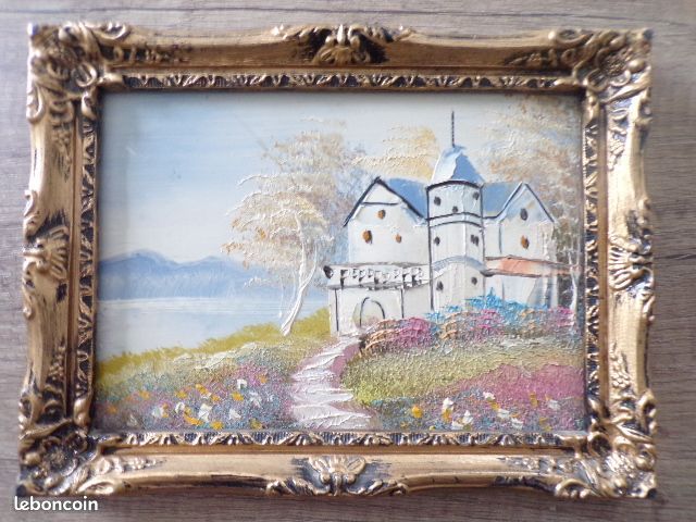 Cadre-peinture sur soie (image 1)