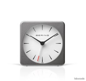 Réveil - mouvement silencieux - automatiquement réglé à la seconde - gris mat (image 3)