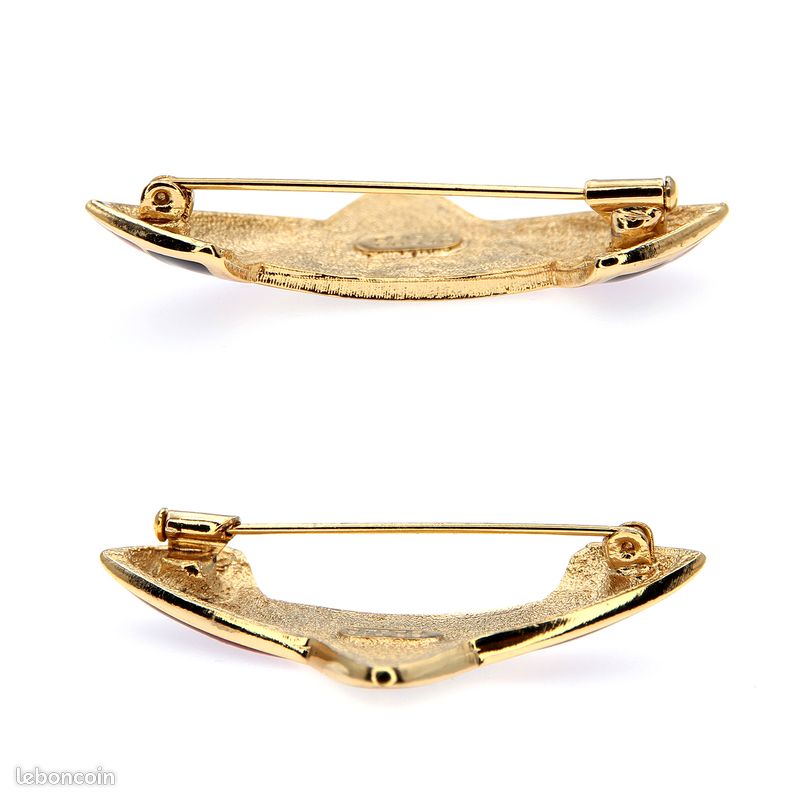 Collier Vintage Orena En Métal Doré - Occasion, Style Rétro