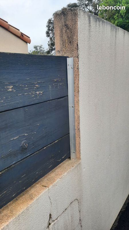 Clôture Bois Claustra avec poteau et platine Bricolage