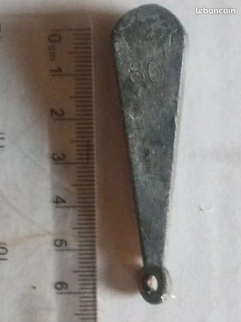 Lot de 2 plombs de pêche 80g / 🕛 Envoi sous 24h00 (image 1)