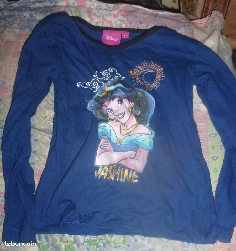 Tee shirt manches longues diney fille 4 ans (image 1)