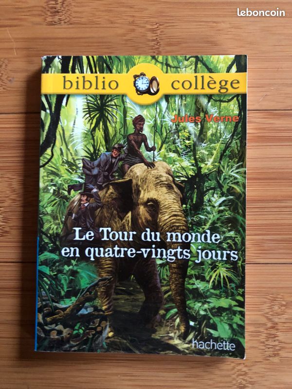 Bibliocollège : Le Tour Du Monde En Quatre-Vingts Jours - Le tour du monde en 80 jours, Jules Verne (image 1)