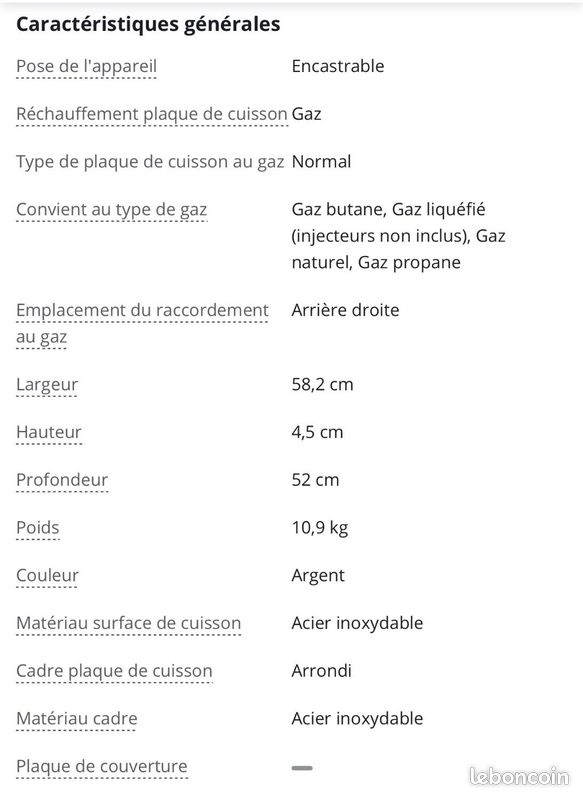 Plaque de cuisson encastrable gaz Siemens ECA5PI90N (image 5)