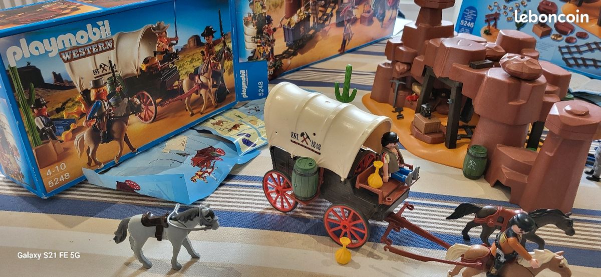 Playmobil Carreta Playmobil 5248 Caravana Caravana Con Bandidos