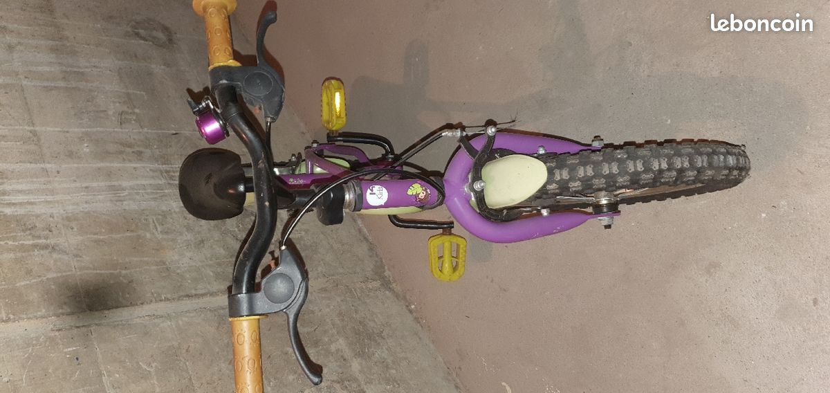 Vélo enfant violet (image 2)