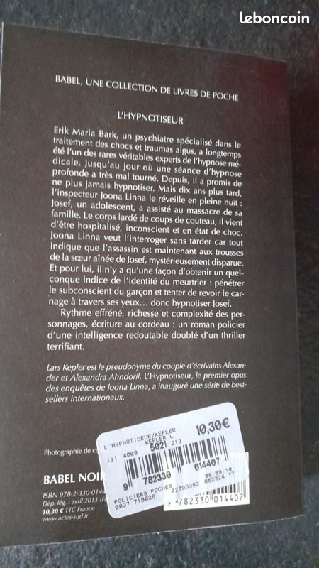 Lhypnoptiseur de Lars Kepler (image 2)