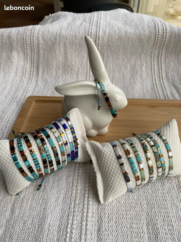 Bracelet fait main, en perles japonaises (image 4)