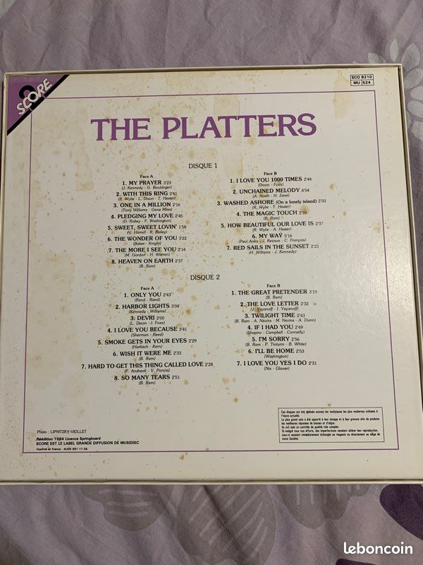 Vinyle 33t the platters only you my prayer (image 2)