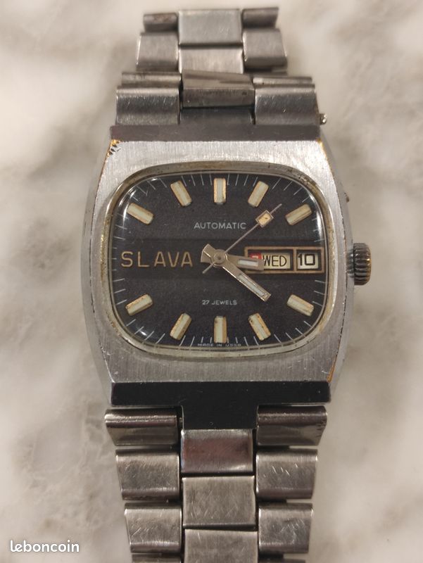 Slava Tank vintage Urss Montres Bijoux