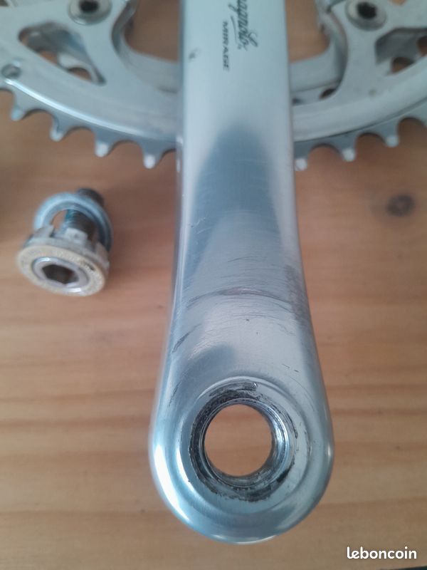 Pédalier Campagnolo Mirage Ancien - 170mm, 135BCD, Axe Carré Conique - Pour Vélo De Route