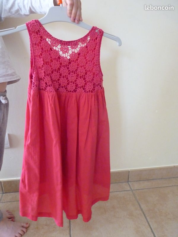 Robe Vertbaudet asymétrique macramé (image 1)