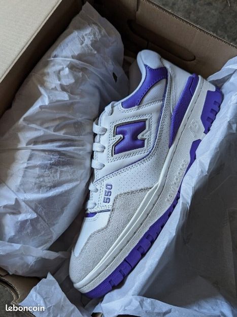 New Balance 550 Blanc Violet40 (image 5)