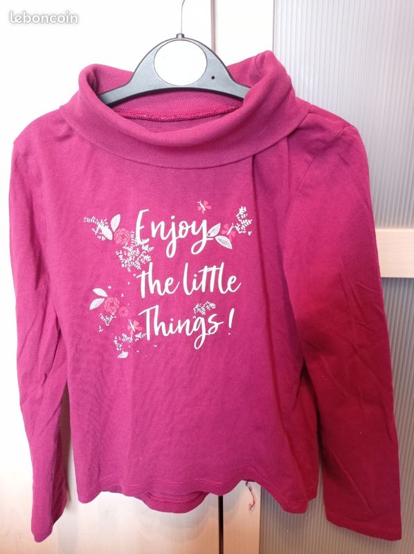 Sous-pull bordeaux 8 ans (image 1)