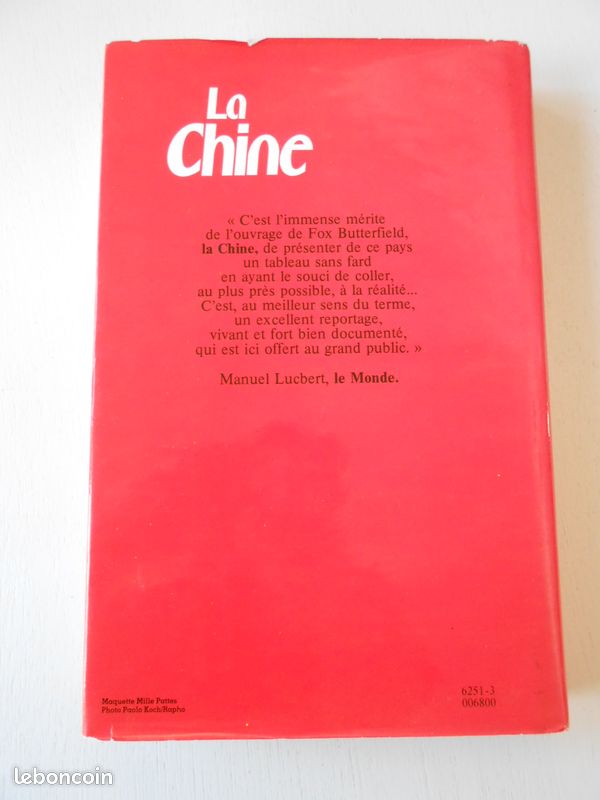 LA CHINE Fox Butterfield (image 2)