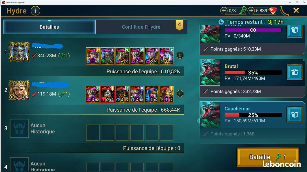 Compte Raid Shadow Legends – Neuf, Pour Android