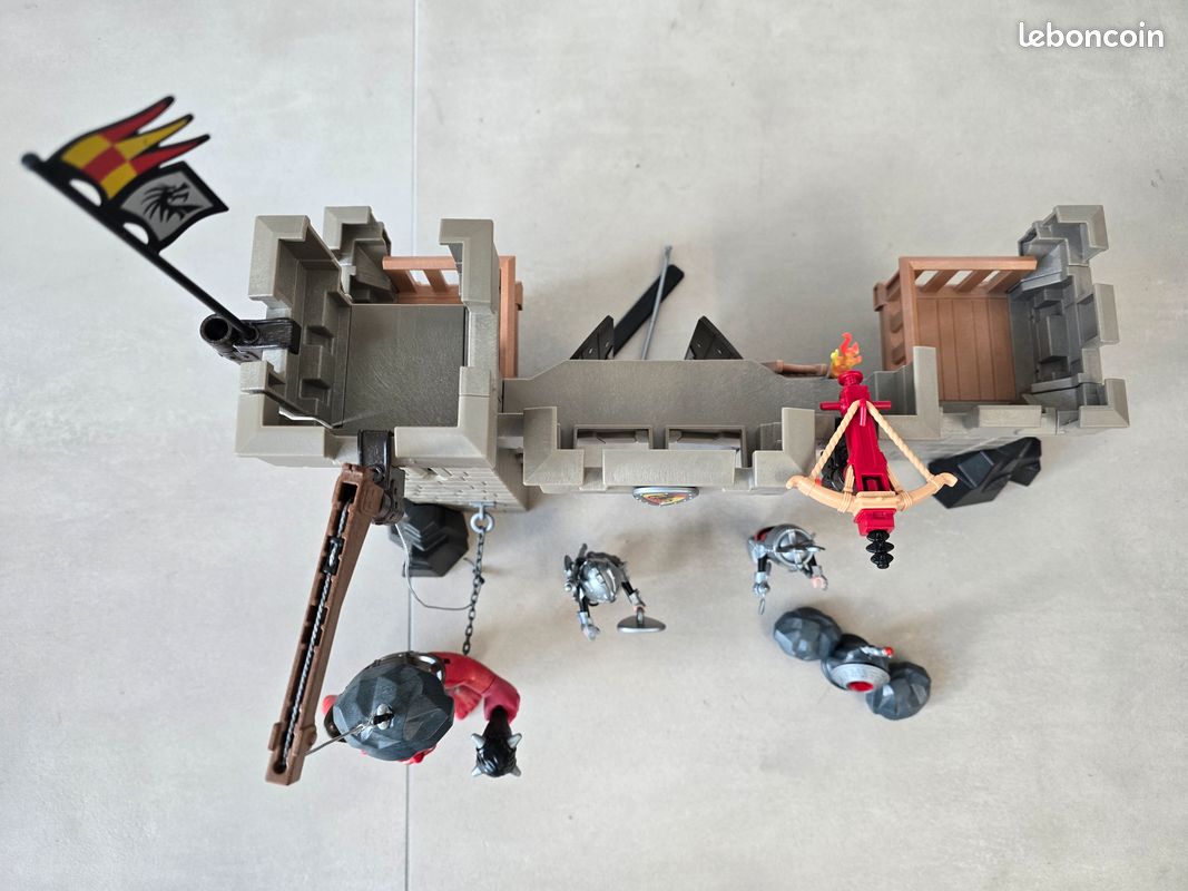 Playmobil 5670 knights chateau des chevaliers avec troll rouge NEUF - Jeux & Jouets