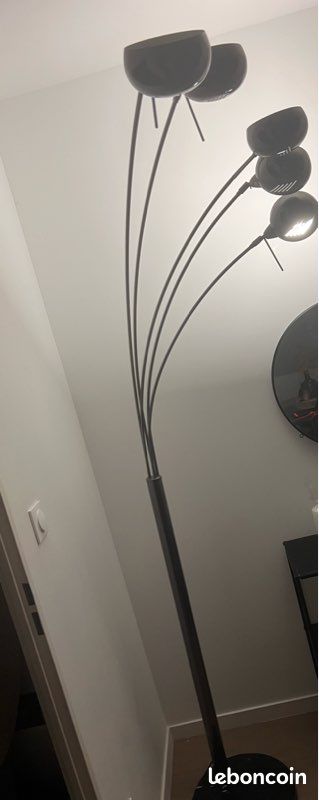 Lampadaire noir marbre (image 2)