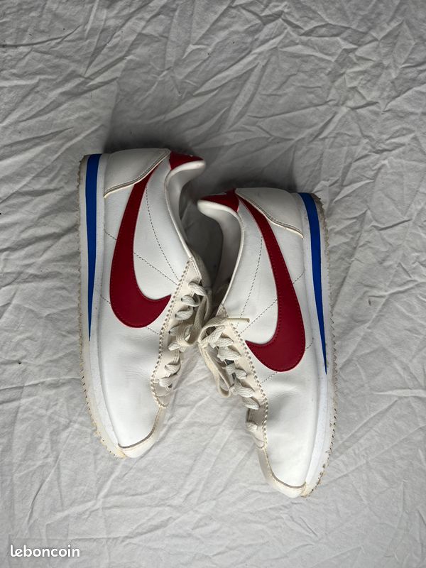 Baskets Nike Cortez Blanches/Rouges/Bleues (Forrest Gump) État