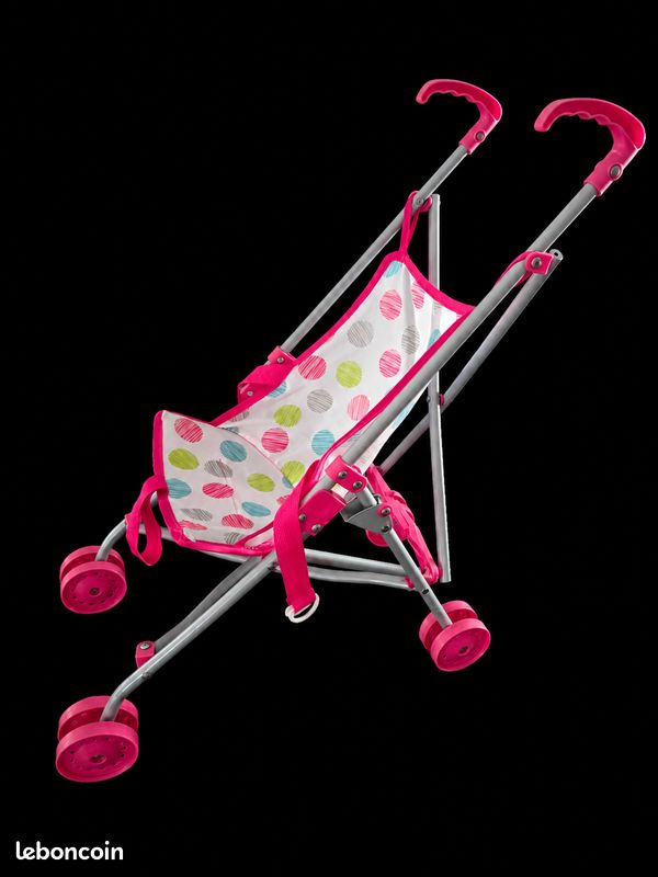 Poussette pour poupée rose - Bayer Chic - 612 36 - Pour enfant de 3 ans et plus
