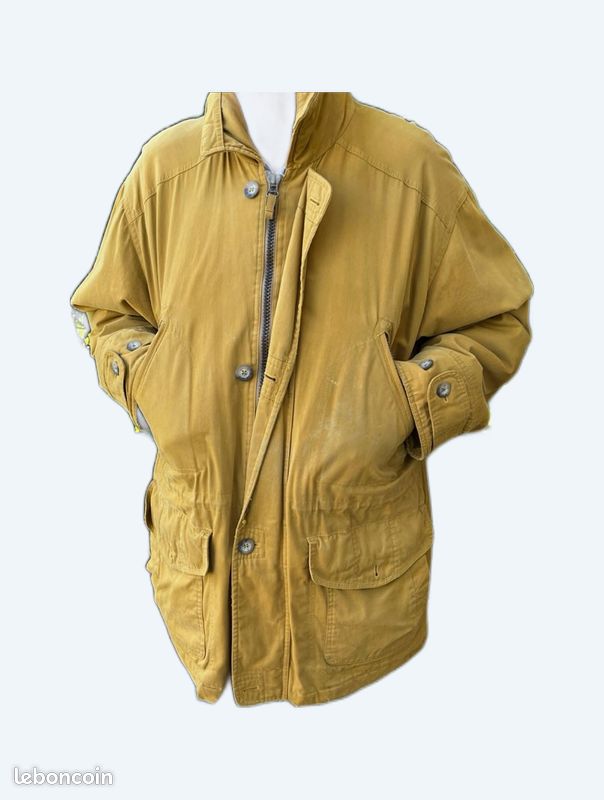 Manteau homme moutarde (image 1)
