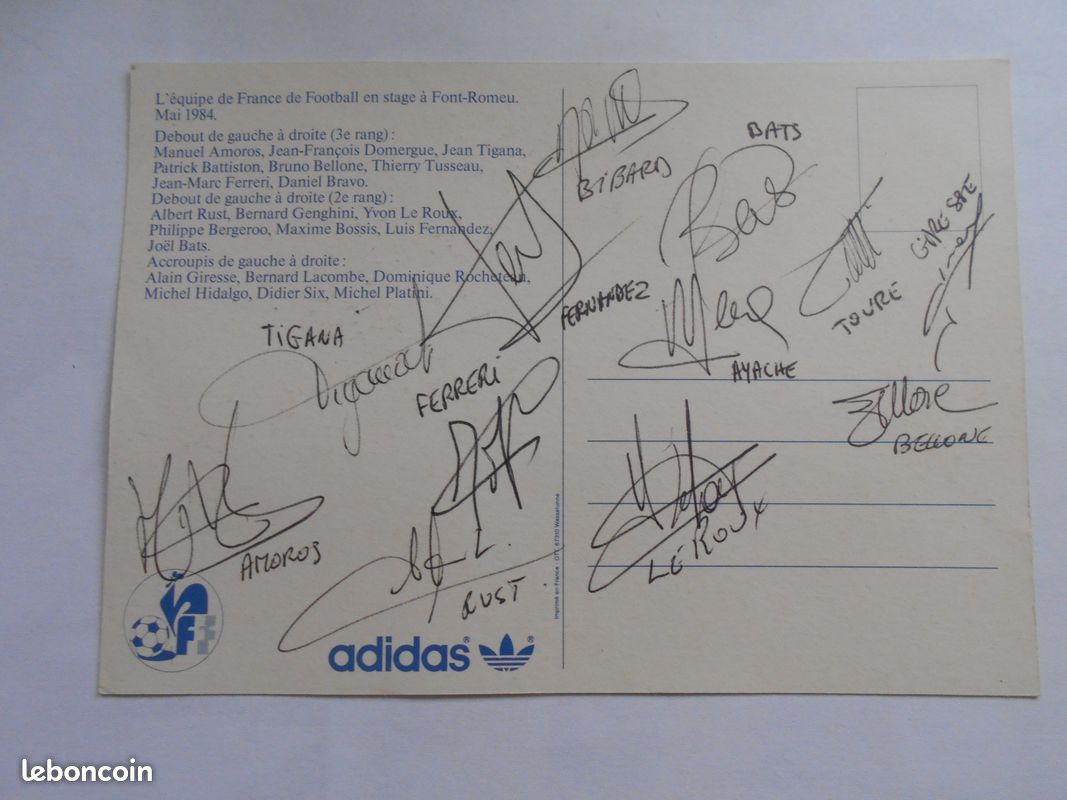 Carte VACHE QUI RIT - Équipe De France Euro 92 Football - Jocelyn ANGLOMA