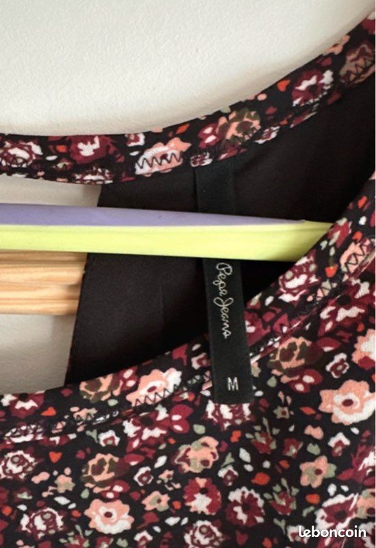 Robe Longue Occasion Pepe Jeans - Taille M, Multicolore, En Très Bon état