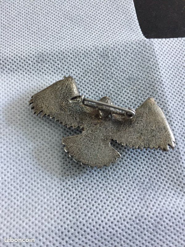 Broche argent et turquoise (image 2)