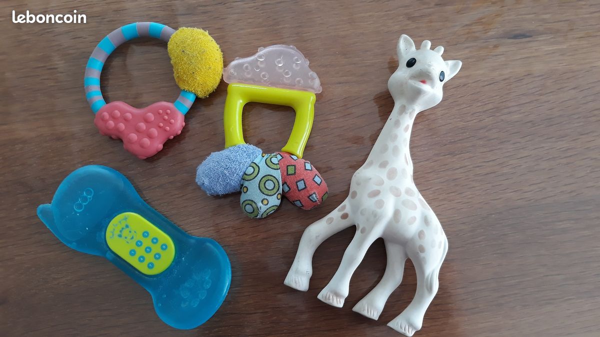 Anneaux de dentition + girafe sophie (image 1)