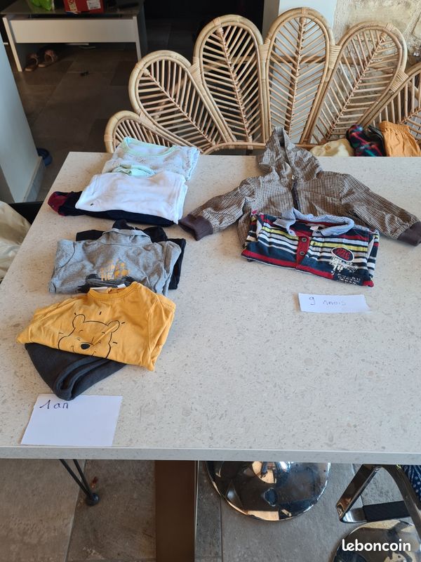 Lot vêtements 9mois et 1 an (image 1)