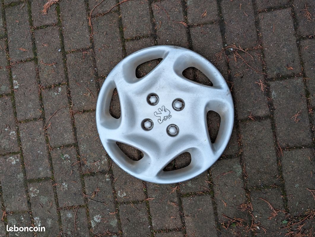 Lot De 4 Enjoliveurs 14 Pouces Pour Peugeot 106 (1997) – Référence 5604/4, Gris, Neuf