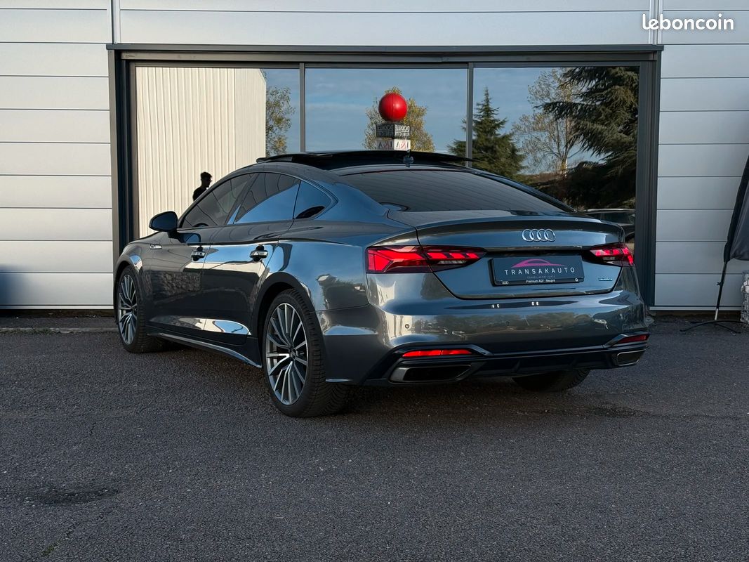 Audi A5 40 TDI quattro Avus Pack S-line / entretien Audi / Attelage électrique + toit ouvrant (image 2)