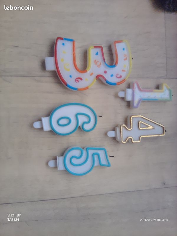 Vend bougie anniversaire enfant (image 1)
