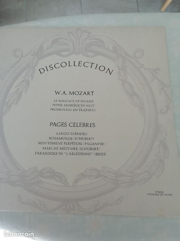 Vinyl 33 T MOZART, E DEL, SCHUBERT PAGANINI, BIZET (image 1)