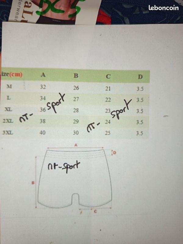 4 boxers taille M bc5 (image 3)