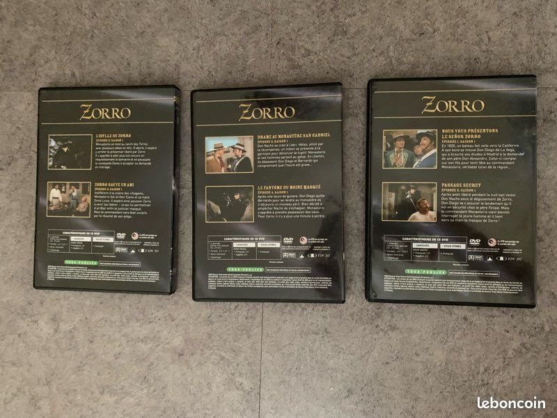 Lot de 3 DVD Zorro (image 11)