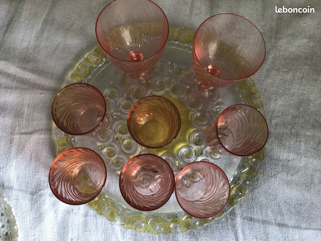 Lot 6 Verres à Eau Highball 425 Ml Rose - Verres à Jus Élégants